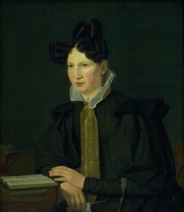 Portret szwagierki artysty, Susanne Købke, z domu Ryder autorstwa Christen Købke