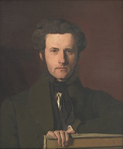 Portret artysty dekoracyjnego G.C. Hilker autorstwa Christen Købke