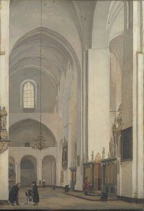 Transept katedry w Århus autorstwa Christen Købke