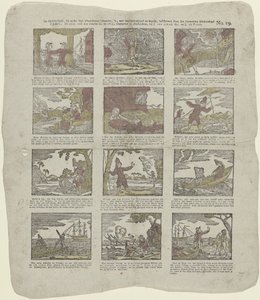 Historia, do której należą te obrazy, jest bardzo czytelna i pouczająca, opisana przez słynnego przyjaciela dzieci / Obóz (...) (tytuł na obiekcie) autorstwa Christiaan Jacob Schuyling