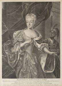 Portret księżniczki Charlotte Brunswick-Wolfenbüttel 1694-1715, żony carewicza Aleksieja Petra autorstwa Christian Albrecht Wortmann