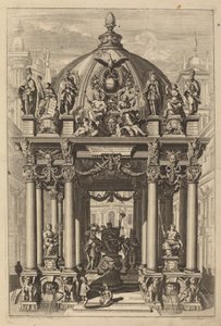 Łuk Triumfalny dla Lotaryusza II autorstwa Christian Engelbrecht and Johann Andreas Pfeffel, after Peter Schubert von Ehrenberg