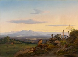 Widok na Werdenfelser Land autorstwa Christian Ernst Bernhard Morgenstern