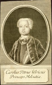 Portret księcia Karola Piotra Ulricha z Holstein-Gottorp 1728-1762, 1734.