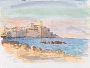 Antibes, 2017 (akwarela)