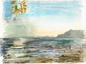 Arillas (akwarela) autorstwa Christian Furr