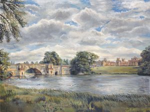 Blenheim Palace, 2011 (olej na płótnie) autorstwa Christian Furr