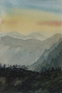 Coraz bliżej, 2015 (akwarela na papierze) autorstwa Christian Furr