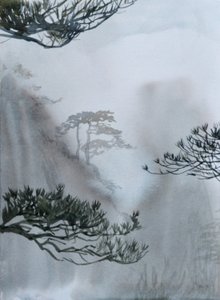 Ostatni z gór, 2015 (akwarela na papierze)
