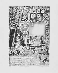 Prokrastynacja - Kadry z filmu 1988 (akwaforta) autorstwa Christian Furr