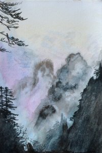 Starting to Believe (Pink), 2015 (akwarela na papierze)