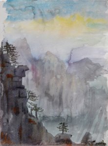 Wanderings Over Heaven - PaiyunTing, 2015 (akwarela na papierze) autorstwa Christian Furr