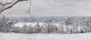 White Diamonds Richmond Hill Snow, 2015 (olej na płótnie) autorstwa Christian Furr