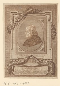 Portret Johanna Chrzciciela Amosa autorstwa Christian Georg Schütz (I)