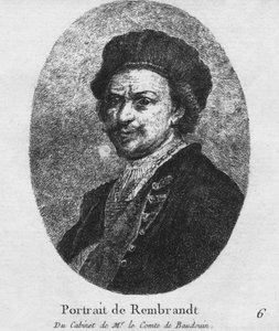 Portret Rembrandta - z gabinetu pana le hrabiego de Baudouin, c1770