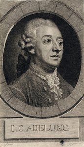 Johann Christoph Adelung 1732-1806. autorstwa Christian Gottlieb Geyser