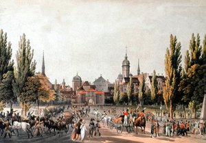 Targi w Lipsku, ok. 1810-20 (rycina)
