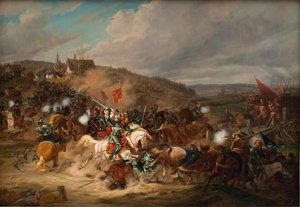 Daniel Rantzau zdobywa Tureby Bro w Skanii podczas wojny siedmioletniej 1563-1570 autorstwa Christian Holm