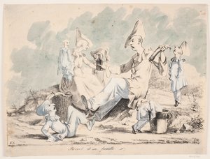 „Pierrot i jego rodzina” autorstwa Christian Holm