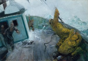 Wszyscy mężczyźni na pokładzie autorstwa Christian Krohg