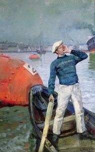 Zaciąg w autorstwa Christian Krohg