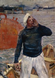 Zaciąg w autorstwa Christian Krohg