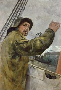 Port autorstwa Christian Krohg