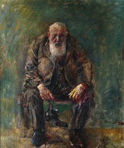 Autoportret w butach, ok. 1920 r autorstwa Christian Krohg