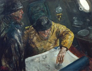 Kurs jest ustawiony, ok.1888 autorstwa Christian Krohg
