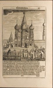 Moskiewska ilustracja z podróży do wielkiego księcia moskiewskiego i króla perskiego autorstwa Adama Olea