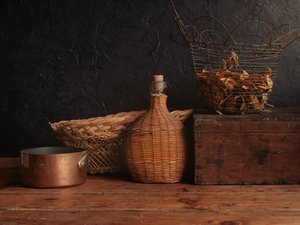 Rustykalna martwa natura w kuchni