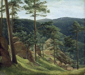 Widok na górę Brocken autorstwa Christian Morgenstern