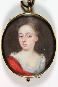 Dama, prawdopodobnie Lady Dorothy Savile, hrabina Burlington (emalia)