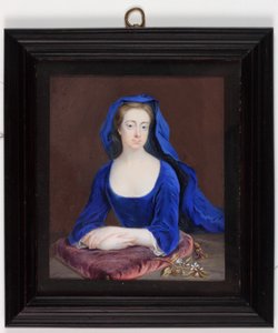 Lady Henrietta Cavendish Holles Harley (akwarela na kości słoniowej)