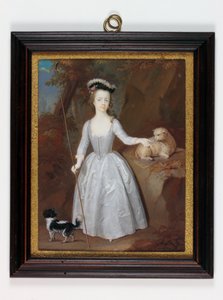 Lady Margaret Cavendish Holles Harley (akwarela na kości słoniowej)