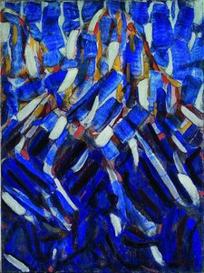 Abstrakcja (Niebieska Góra) autorstwa Christian Rohlfs