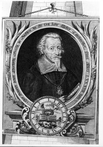 Portret Heinricha Schutza (1585-1672) autorstwa Christian Romstedt or Romstet