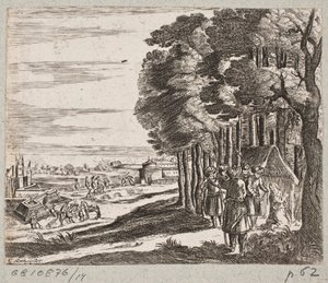 Ilustracja do Adama Oleariusa, „Perski Rosenthal genialnego poety Schicha Saadi […]”, Szlezwik 1660 autorstwa Christian Rothgiesser
