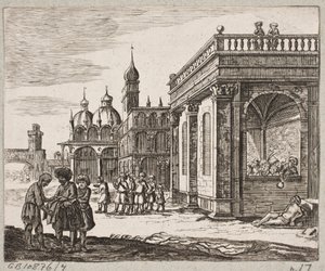 Ilustracja do Adama Oleariusa, „Perski Rosenthal genialnego poety Schicha Saadi […]”, Szlezwik 1660 autorstwa Christian Rothgiesser