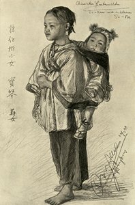 Bo-Kam and So-Ne - Chinki, Hongkong, 1898. autorstwa Christian Wilhelm Allers
