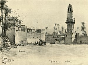 Domy w Nagadzie, Egipt, 1898. autorstwa Christian Wilhelm Allers