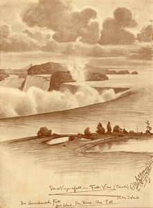 Wodospad Niagara z Falls View, Kanada, 1898 r. autorstwa Christian Wilhelm Allers
