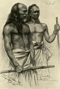 Tamilowie, Kolombo, Cejlon, 1898 r. autorstwa Christian Wilhelm Allers