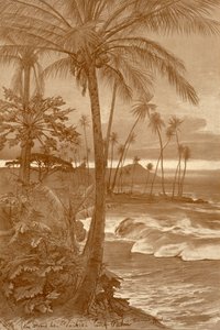Plaża w Waikiki na Hawajach, 1898.