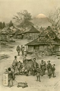 Fuji, Miyanoshita, Japonia, 1898. autorstwa Christian Wilhelm Allers