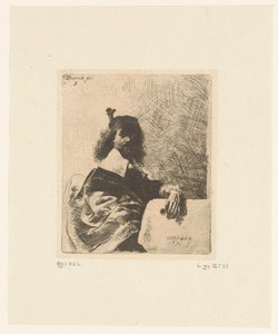 Mężczyzna z okularami w ręku autorstwa Christian Wilhelm Ernst Dietrich