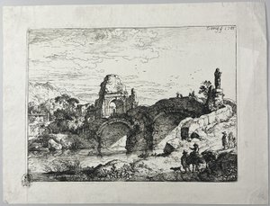 Kamienny most autorstwa Christian Wilhelm Ernst Dietrich