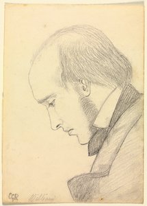 Portret Williama Michaela Rossettiego autorstwa Christina Georgina Rossetti