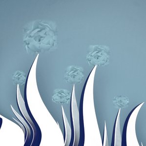 Spokojne niebieskie kwiaty autorstwa Christina Sillen