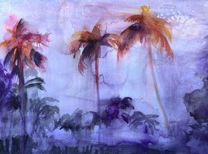 Fioletowe marzenia o palmach autorstwa Christine Lindstrom